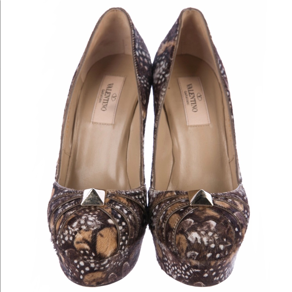 Valentino Rockstud Platform Pumps